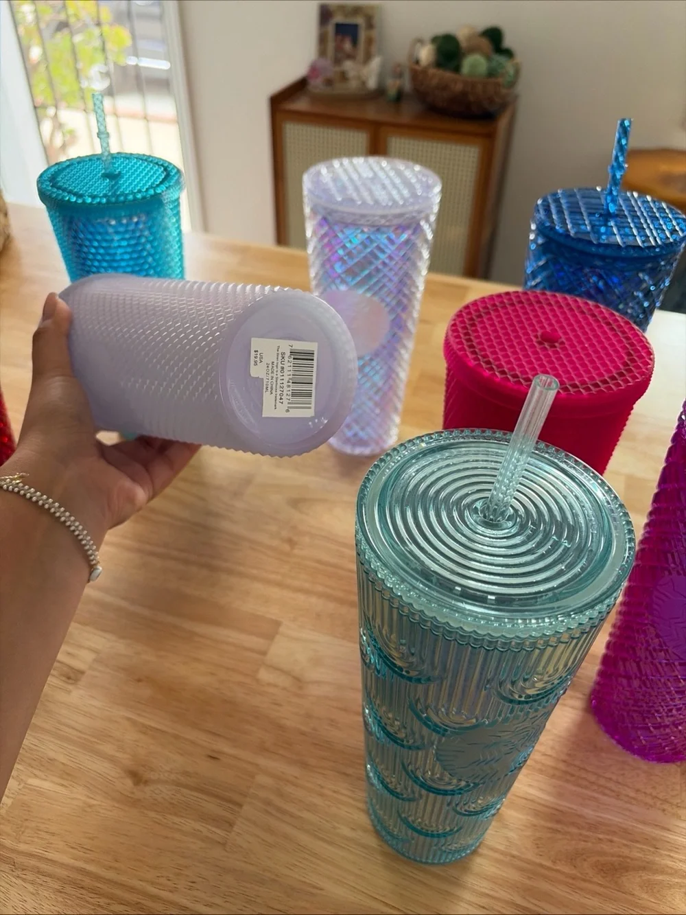 Starbucks Studded Tumbler Set in Pink, Red, Blue, Teal, Purple, Clear